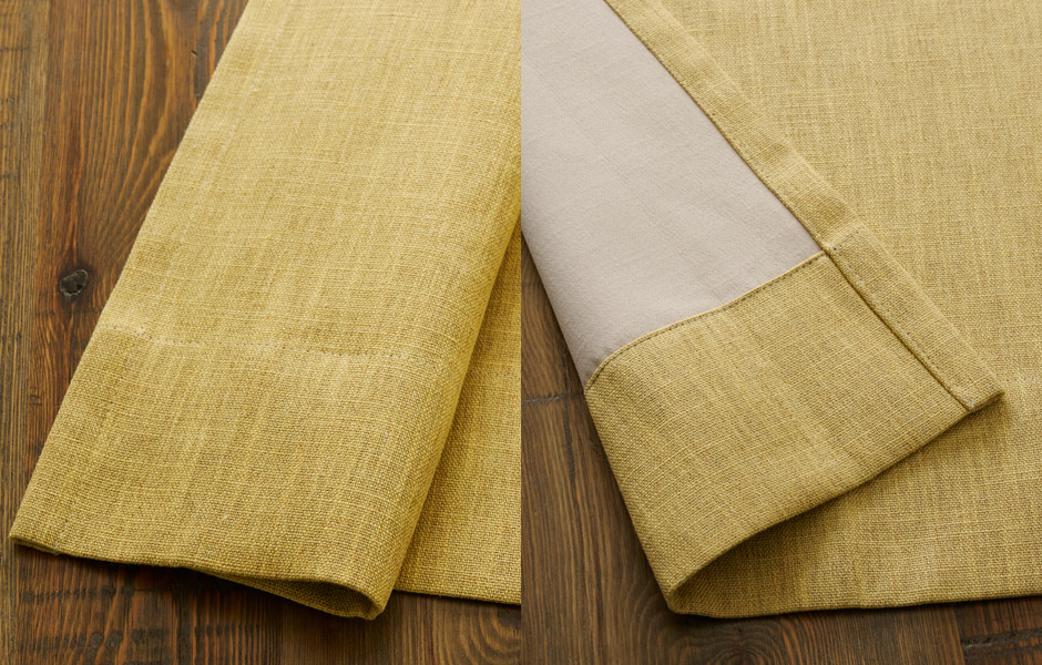 ナチュラルな風合いのおしゃれな完全遮光カーテン YH2019E