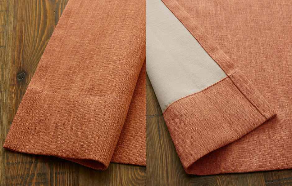 ナチュラルな風合いのおしゃれな完全遮光カーテン YH2019E