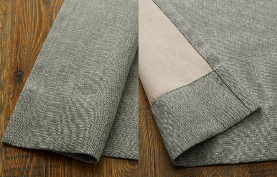 ナチュラルな風合いのおしゃれな完全遮光カーテン YH2019E