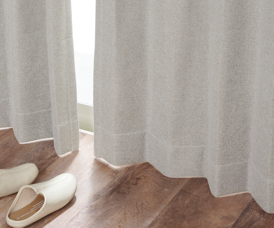 大人のグレイッシュカラーが魅力の完全遮光カーテン　330