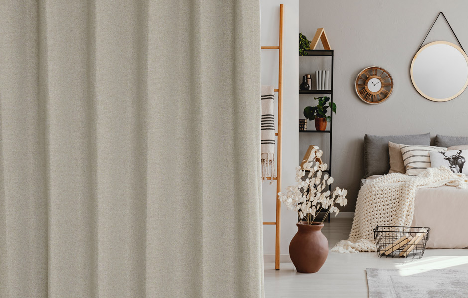 大人のグレイッシュカラーが魅力の完全遮光カーテン　330