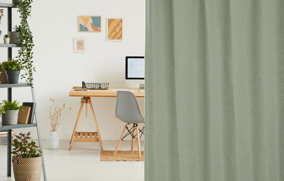 大人のグレイッシュカラーが魅力の完全遮光カーテン　330