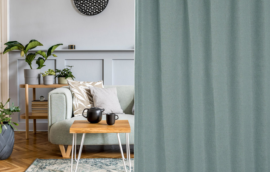 大人のグレイッシュカラーが魅力の完全遮光カーテン　330