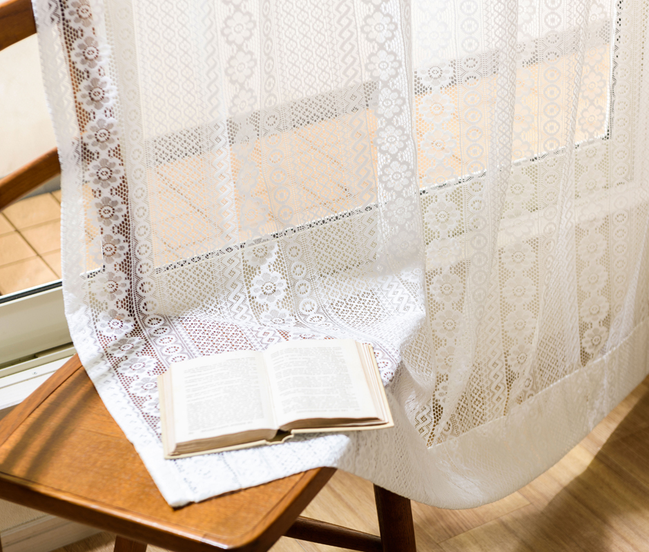 花粉キャッチレースカーテン　L-1242