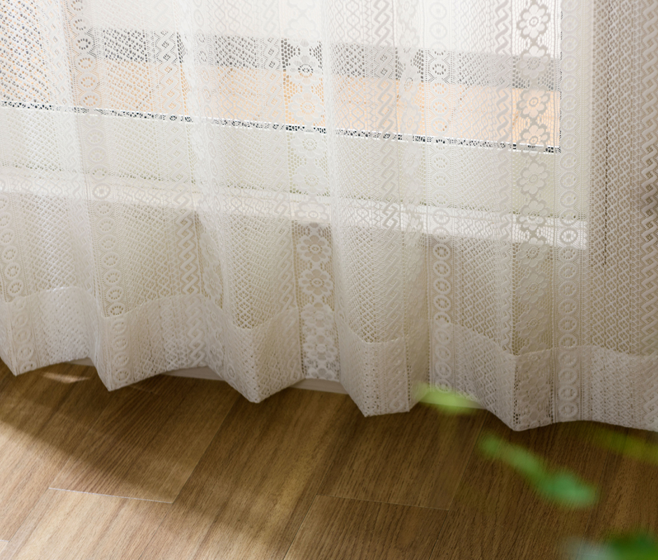 花粉キャッチレースカーテン　L-1242