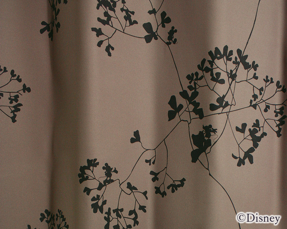 1・2級遮光カーテン　ディズニー[ミッキー]・トウイツグリーフ（D-1196）