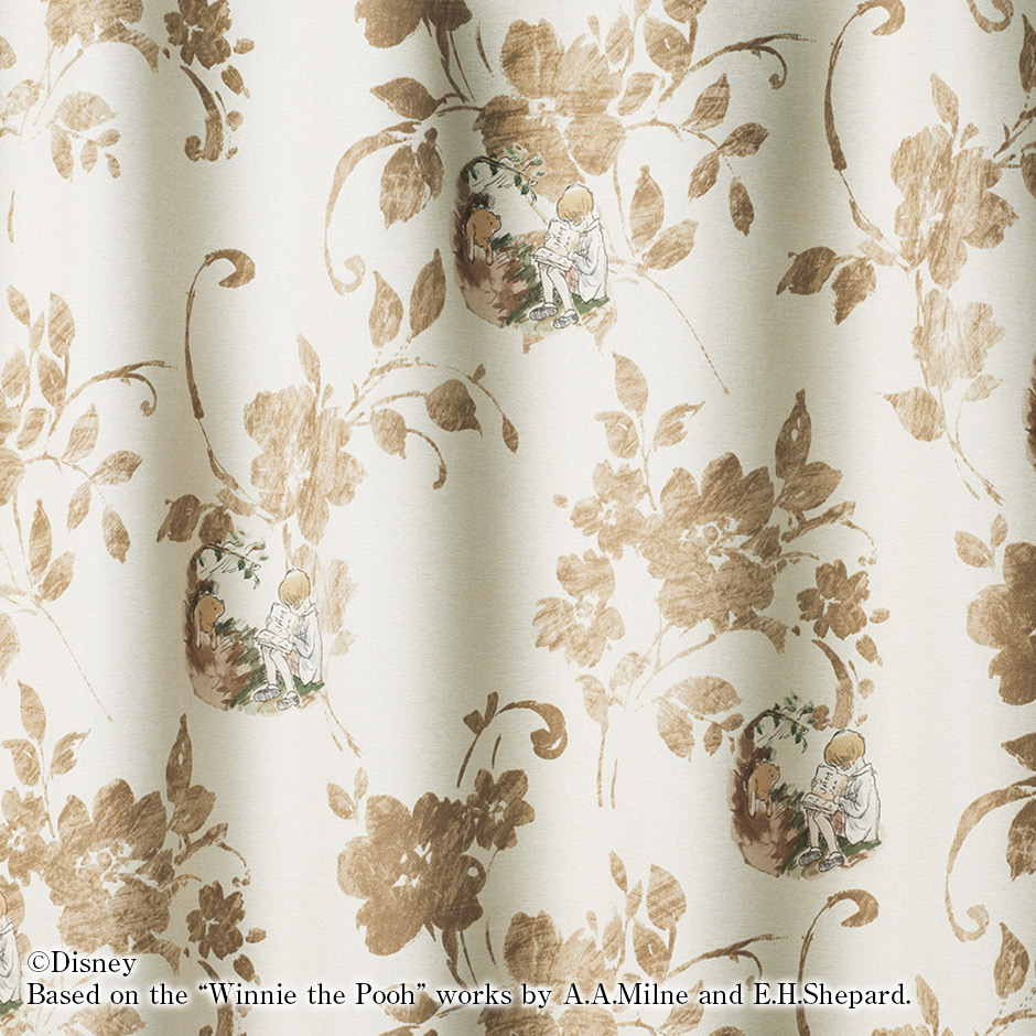 1級遮光カーテン　ディズニー[プーさん]・ストーリー（D-1196）