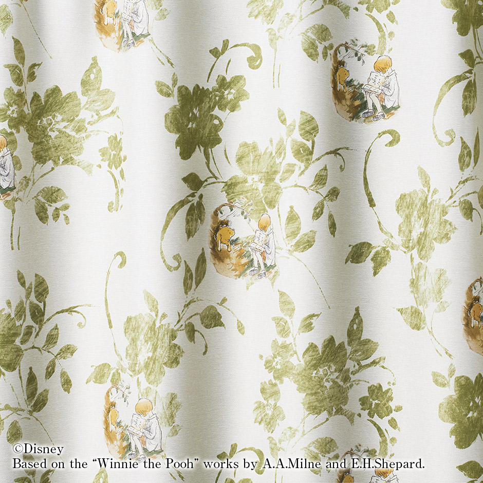 1級遮光カーテン　ディズニー[プーさん]・ストーリー（D-1196）