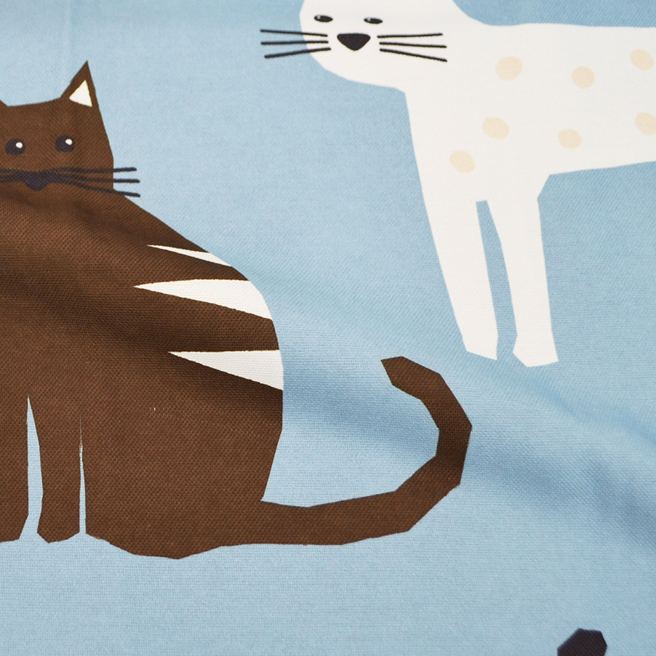 愛嬌のあるネコがたくさん2級遮光カーテン　CATS11078