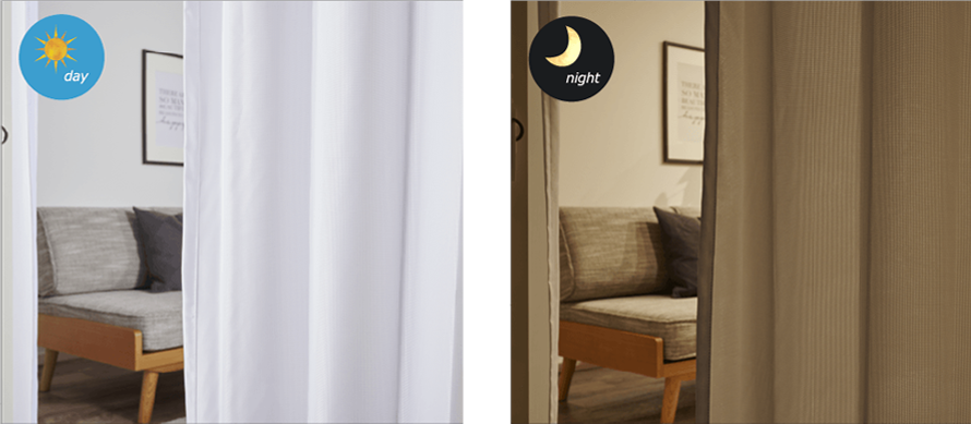 遮熱・遮像、UVカットミラーレースカーテン