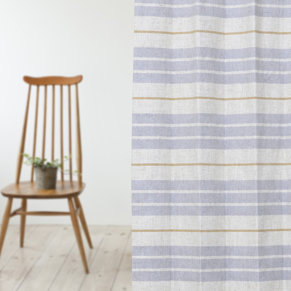 完全遮光カーテン　Nボーダー/1枚