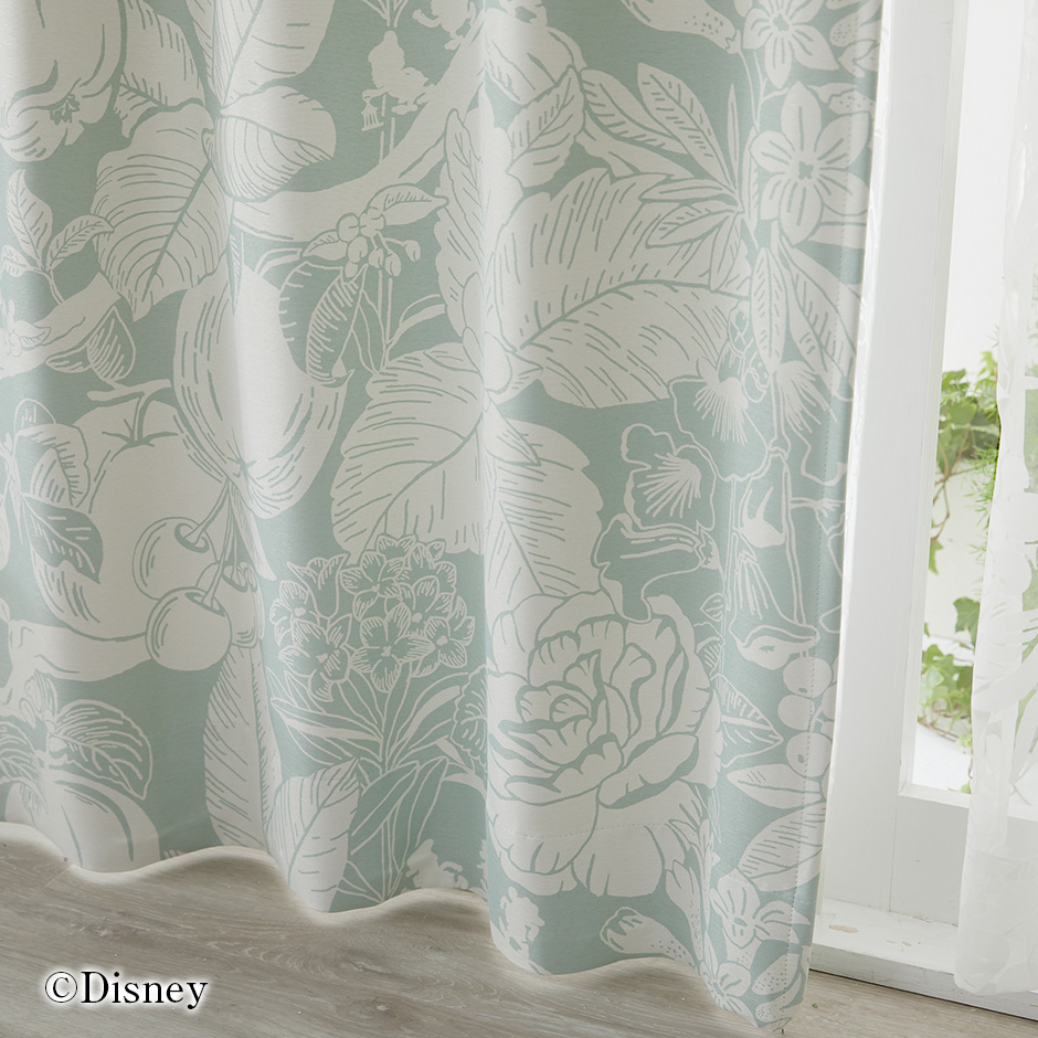 2級遮光カーテン　ディズニー〔プリンセス〕・ハイホー（D-1196)