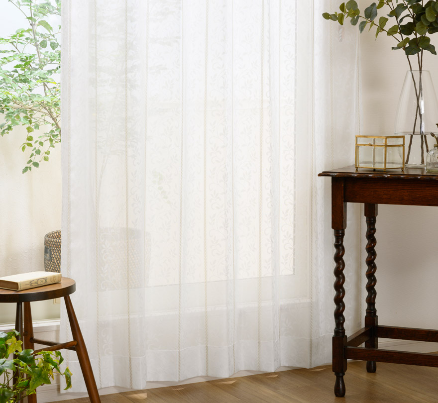 遮熱ミラーレースカーテン