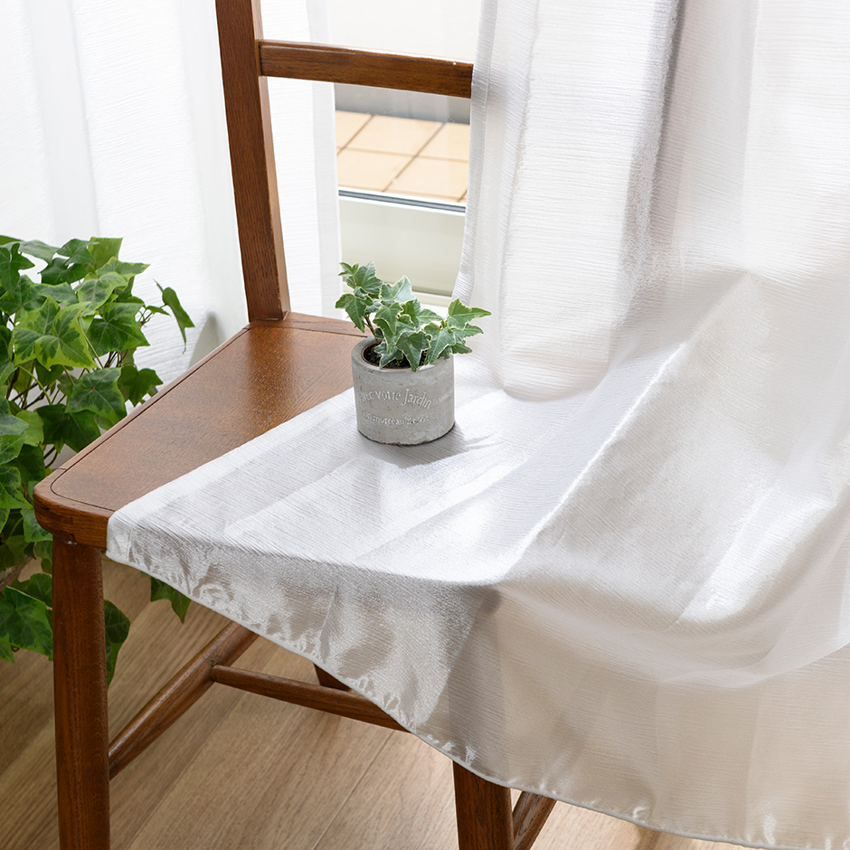 遮像・ミラー・UVカットレースカーテン　L-1201