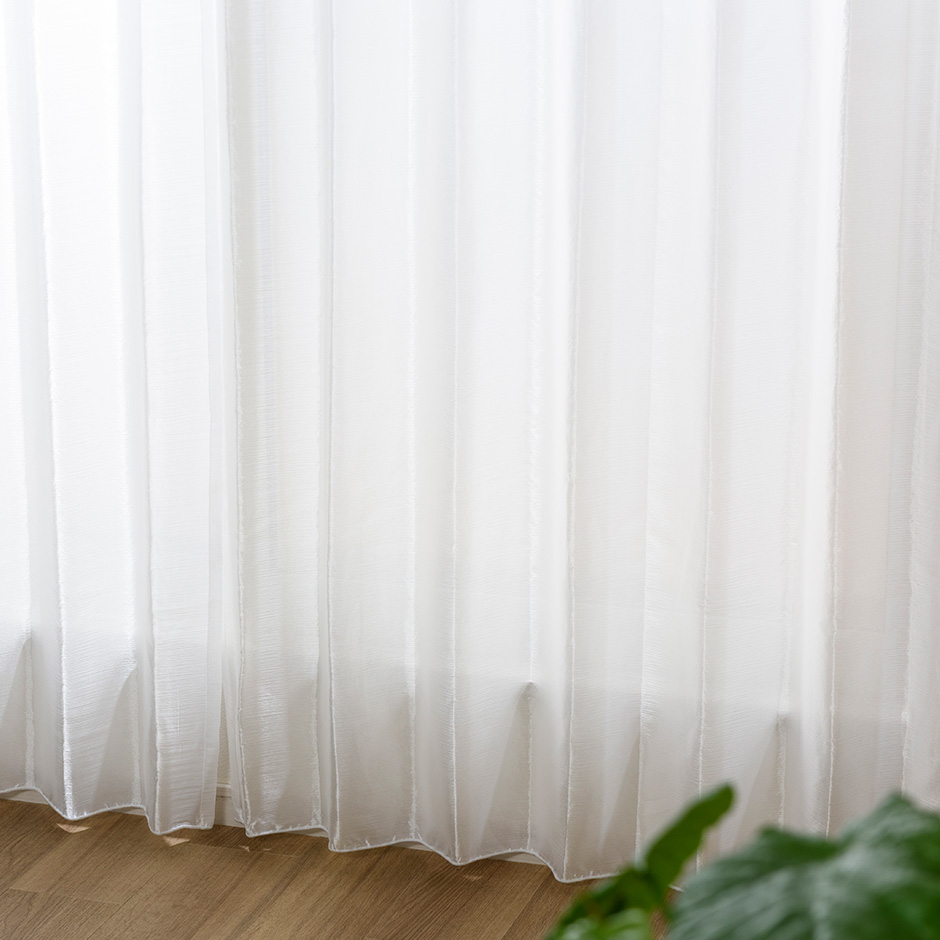 遮像・ミラー・UVカットレースカーテン　L-1201