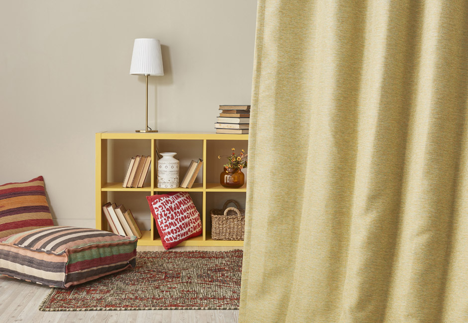 高級感のあるミックス調生地がおしゃれな2級遮光カーテン　FG2752