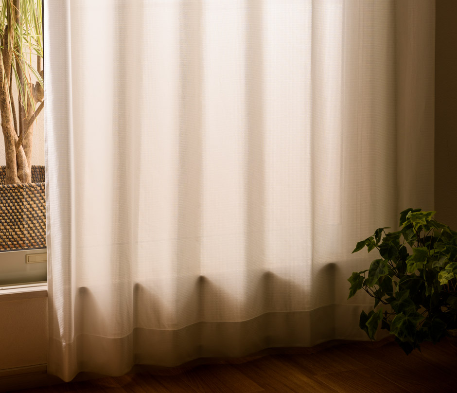 遮熱・ミラー・UVカットレースカーテン　L-0920