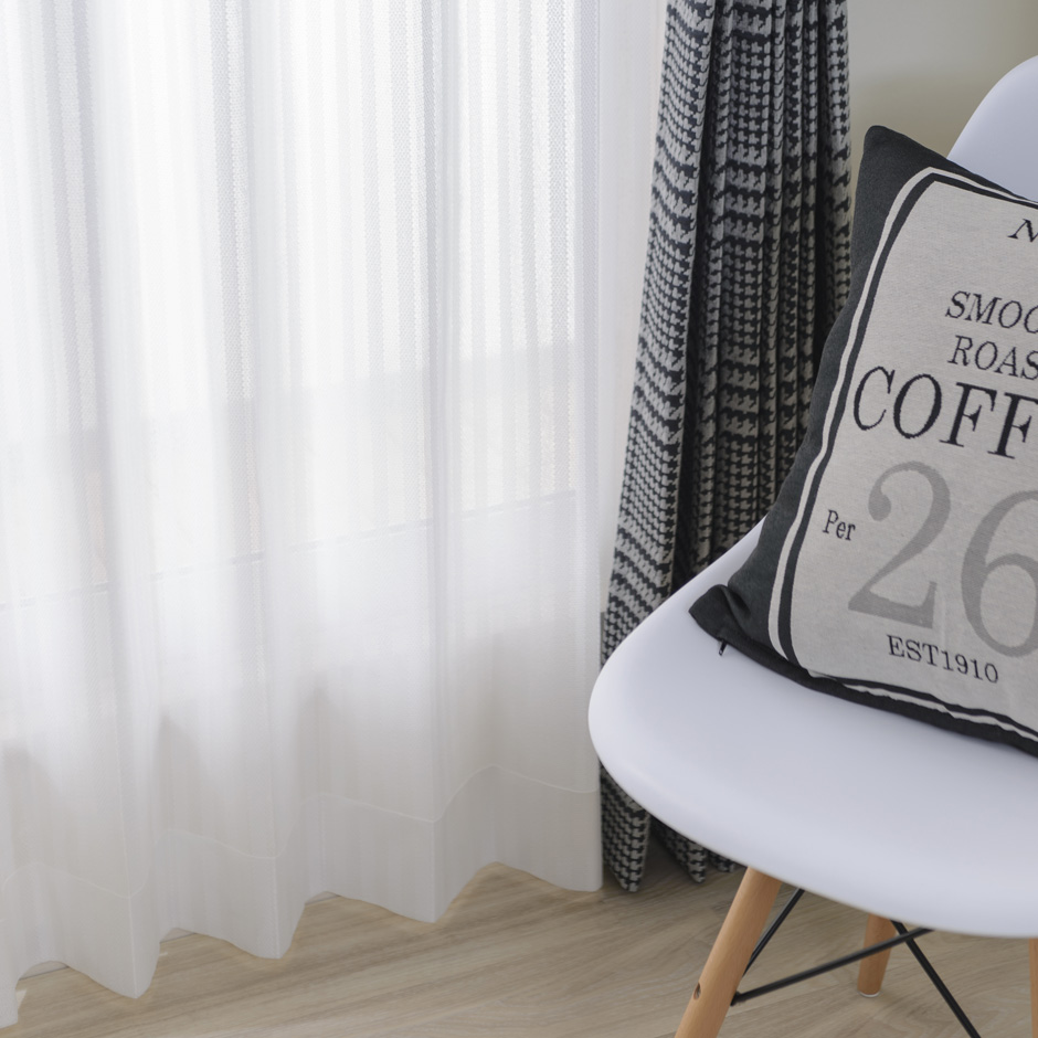 遮熱・ミラー・UVカットレースカーテン　L-1524