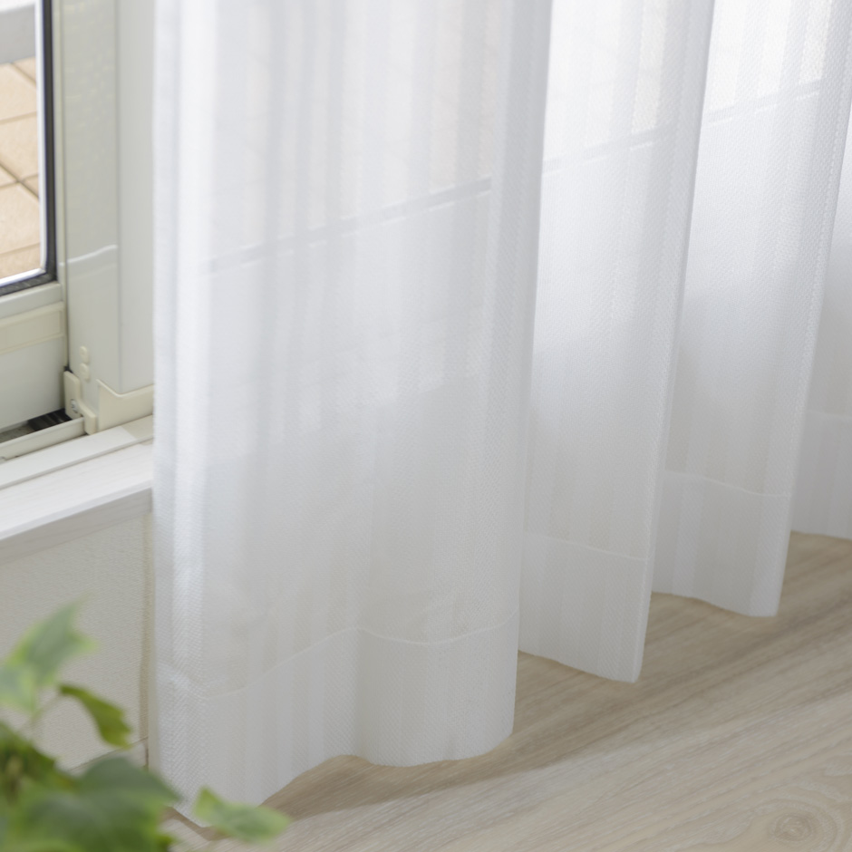 遮熱・ミラー・UVカットレースカーテン　L-1524