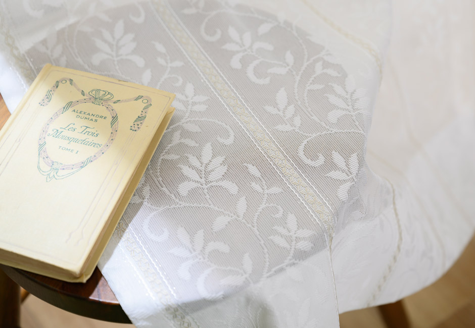 防炎・遮熱・ミラーレースカーテン　L-3005