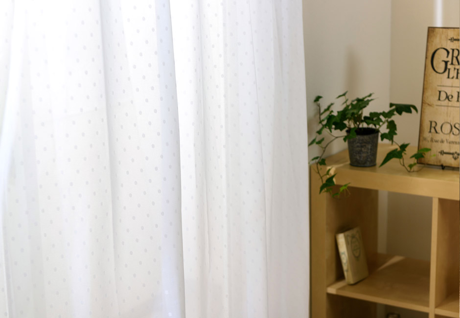 遮熱・遮像・採光・ミラー・UVカットレースカーテン　L-1241