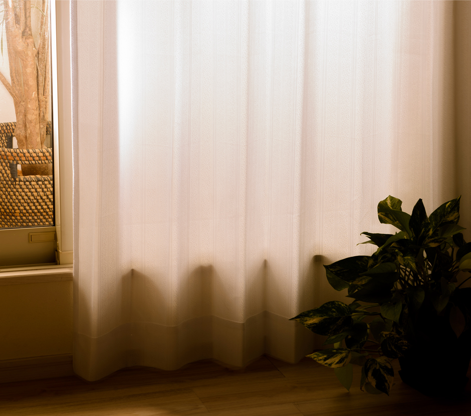 遮熱・ミラー・UVカットレースカーテン　L-0920