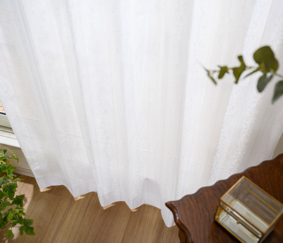 遮熱・ミラーレースカーテン　L-3010