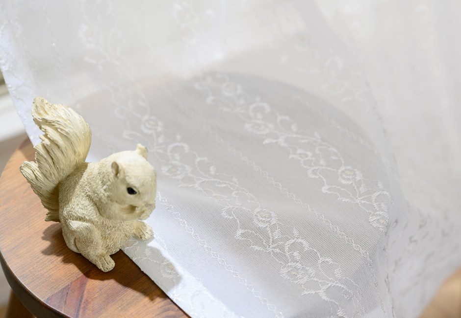 遮熱・ミラーレースカーテン　L-3010