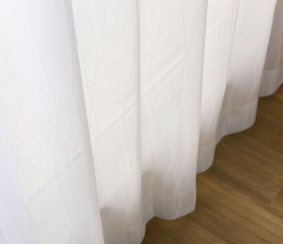 遮像・ミラー・UVカット・採光レースカーテン　L-1239