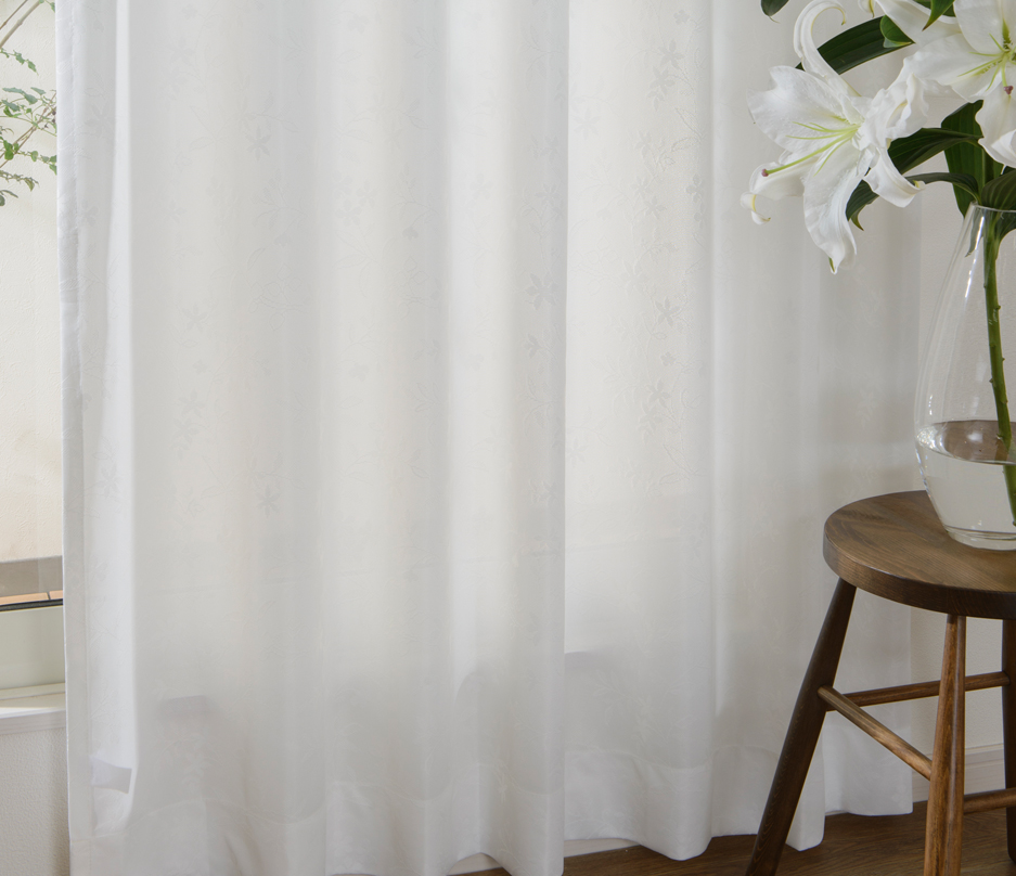 遮熱・UVカットレースカーテン　L-0257