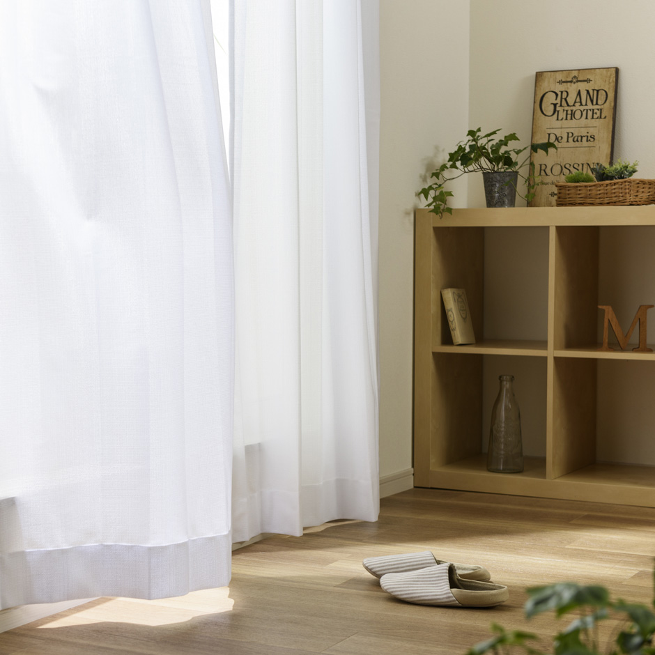 遮熱・ミラー・UVカットレースカーテン　L-1563