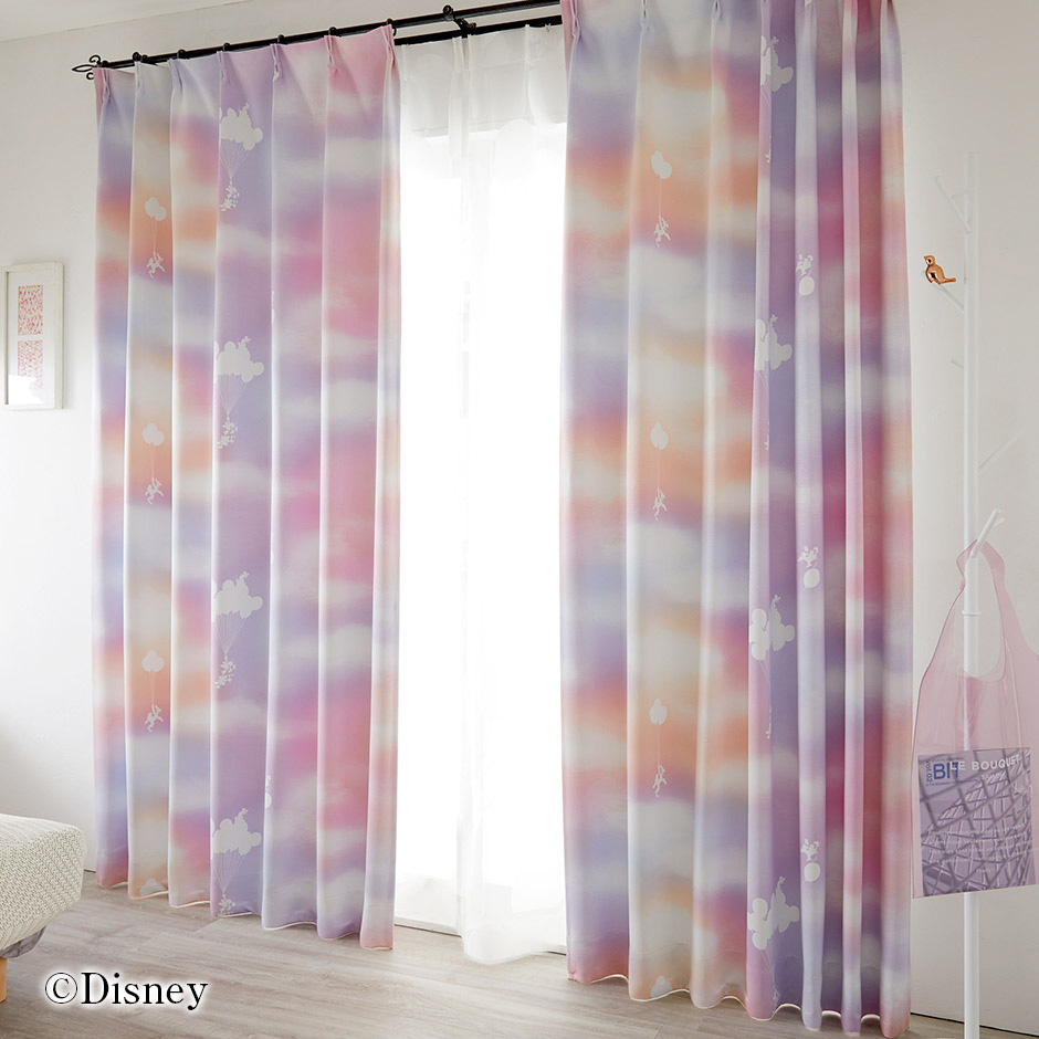 2級遮光カーテン　ディズニー〔ミッキー〕・メロウ（D-1196)