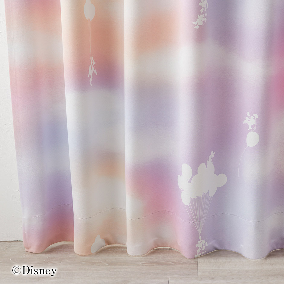 2級遮光カーテン　ディズニー〔ミッキー〕・メロウ（D-1196)