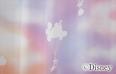 2級遮光カーテン　ディズニー〔ミッキー〕・メロウ（D-1196)