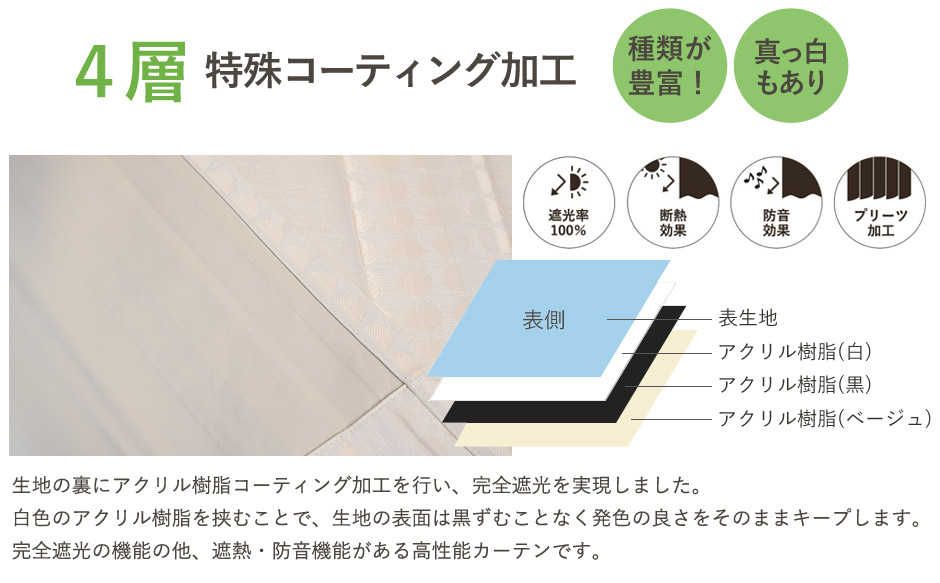 完全遮光カーテン　3319