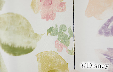 2級遮光カーテン　ディズニー〔ミッキー〕・ローズグリッド（D-1196)