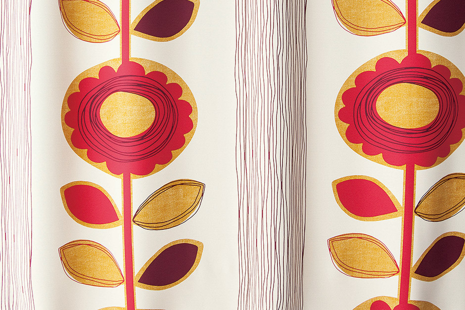 2級遮光カーテン　サンフラワー（D-1196）