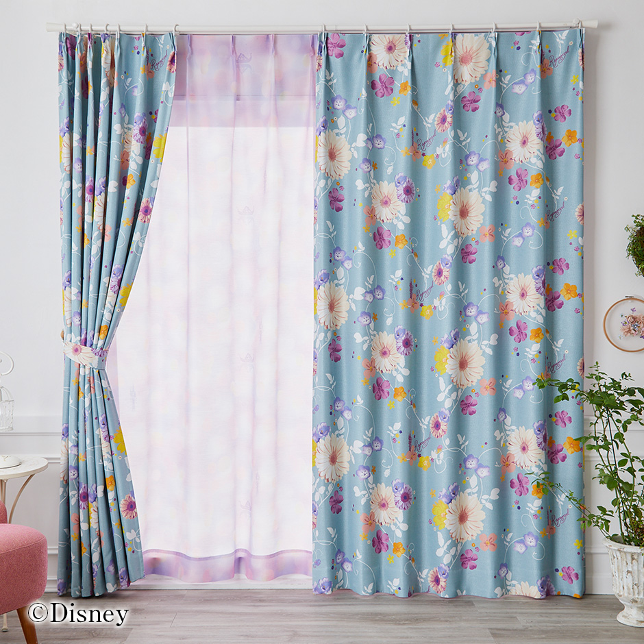 1級・2級遮光カーテン　ディズニー〔プリンセス〕・タングルド（D-1196)