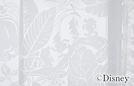 ディズニーレースカーテン　ハイホーボイル〔プリンセス〕（L-1296)