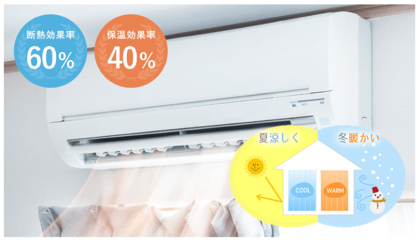 エアコン効率が良くなり節電対策に