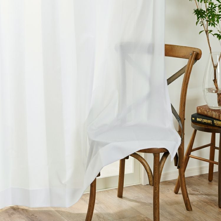 人気NO.1ロングセラー防炎レースカーテン｜UVカット率92.6％ 無地調で