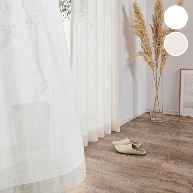 綿のような柔らかな風合いガーゼのようなエアリー感の防炎・遮熱レース