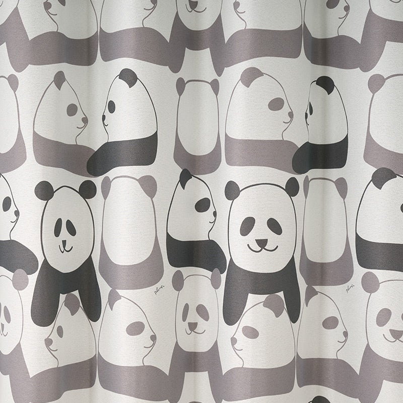 かわいいパンダ柄！子供部屋におすすめの2級遮光カーテン panda（D