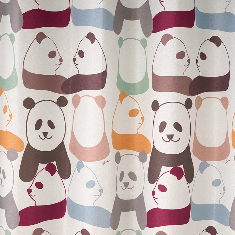 かわいいパンダ柄！子供部屋におすすめの2級遮光カーテン panda（D